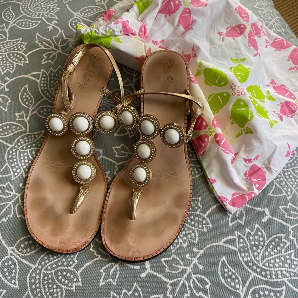 Used Lily Pulitzer Sandal wedges 8 1/2